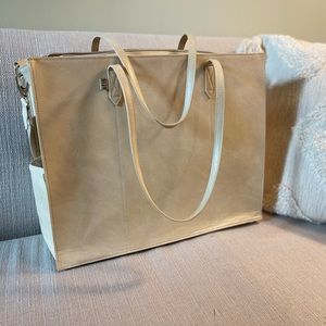 Beis The Work Tote in Beige